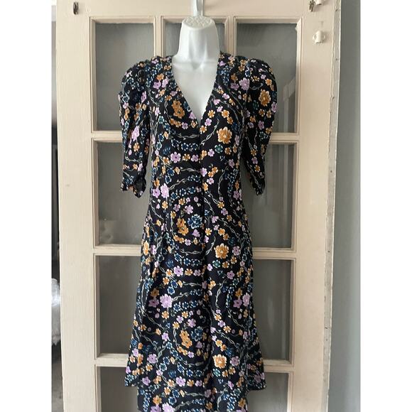 SEE BY CHLOE Floral Ribbon Print Summer V-Neck Dress‎ - Picture 10 of 16